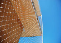 سلامة شبكة أسلاك الفولاذ المقاوم للصدأ حبل لواجهة بناء البناء المعماري