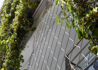 70x120mm مرنة الزخرفية الفولاذ المقاوم للصدأ سلك حبل شبكة لتسلق النباتات الخضراء
