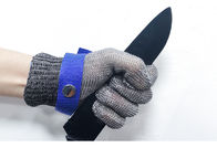 قفازات أمان من الفولاذ المقاوم للصدأ 304L مضادة للقطع لحماية العمل الصناعي وراحة اليد