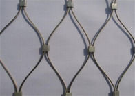X تميل مرنة حبل أسلاك الفولاذ المقاوم للصدأ شبكة المنسوجة كبل ويبنيت عالية القوة