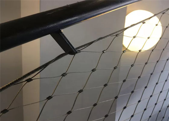 2.0MM الدرج إنفيل الدرابزين شبكة الأمان الخارجية / الداخلية شبكة الكابل الزخرفية
